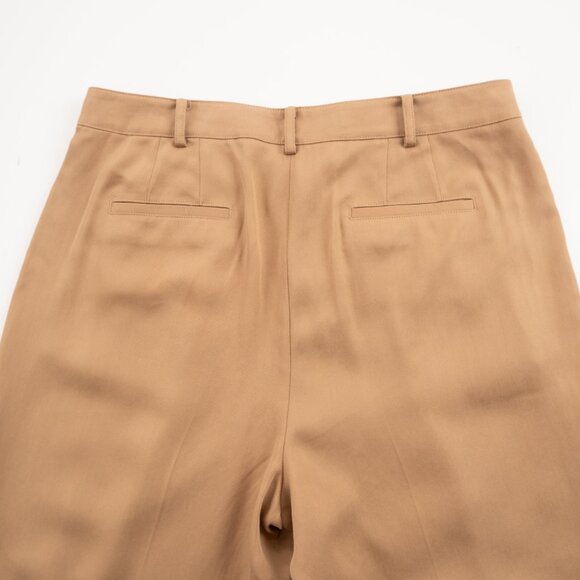 NEW BROOKS BROTHERS tan pleated trousers size 8 - Picture 7 of 10